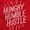Red, variant on Hungry Humble Hustle Inspirational Sweatshirt for Men or Women Brisco Brands L