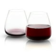 thumbnail image 2 of JoyJolt Black Swan Colored Stemless Red Wine Glasses Gift Set, Set of 4, 2 of 5