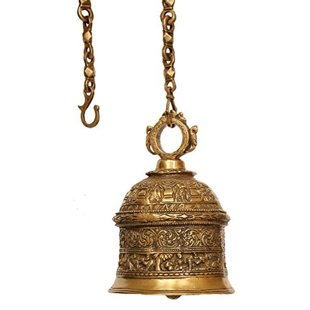 Dashavatar Temple Hanging Bell - Brass Statue - Walmart.com