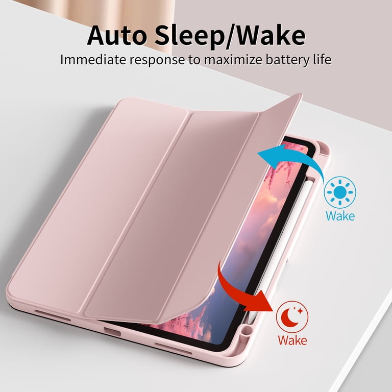 iPad Pro 11 Case 2024 (M4 5. Generation) with Pen Holder, Flexible