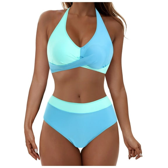 Zuesphe Swimsuit for Women 2025 Tankini Ladies Bathing Suits One Piece Ladies Swimwear 2 Piece Sexy Monokinis for Women Twist Front Adjustable Spaghetti Straps