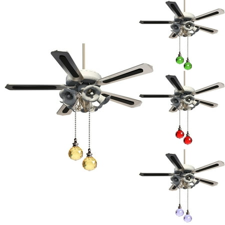 

Beechoice Ceiling Fan Pull Chain Decorative Extension Clear Prism Ball Fan Pulls for Ceiling Light Lamp Fan Chain Extender
