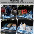 thumbnail image 5 of Yspwyqan Car Trunk Mat, 29" x 39" All Weather Trunk Protective Mat, Blue Mandala Anti-Slip Easy to Clean Auto Interior Accessory, Universal Fit for Wagons Trucks Sedans SUVs, 5 of 7