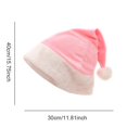 thumbnail image 1 of Gorro de felpa de Navidad para niños y adultos, gorro de Papá Noel, decoración de Feliz Navidad, suministros para fiestas de Año Nuevo, 2024, 1 of 4