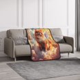 thumbnail image 4 of Pofeuu Cute Cloud Pomeranian Print Bed Blanket, Soft Flannel Blankets for Bed,Sofa, Couch, Chair, 50 X 60 Inches, Double Layer, 4 of 8