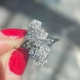 thumbnail image 5 of K-KED Sparkly Women 925 Silver Filled Ring Cubic Zircon Party Delicate Jewelry 6-10-10, 5 of 6