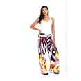 thumbnail image 2 of Womens Paisley Wide Leg Printed Palazzo Pants, 2 of 4