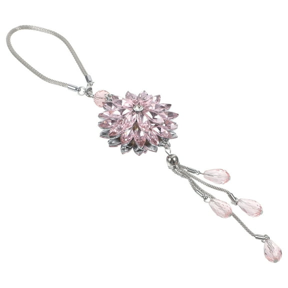 OUNONA Rear View Mirror Hanging Accessories Crystal Car Pendant