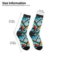 thumbnail image 2 of Fuzoiu Colorful Fishing Baits Print Kids Socks For Boys Girls,Grip Crew Socks with Non Slip,Lightweight Stretch Crew Socks,Toddlers Crew Boot Socks, 2 of 5