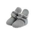 thumbnail image 2 of Unisex Newborn Baby Cotton Booties Non-Slip Sole for Toddler Boys Girls Infant Winter Warm Fleece Cozy Socks Shoes, 2 of 4