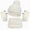 M003-White, variant on NOLDARES 3Pcs Kids Hat Scarf and Snow Gloves Set, Winter Knit Warm Soft Pom-Pom Beanie Outdoor for Boys Girls and Toddlers(M003-Hot Pink)