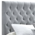 thumbnail image 4 of Fabric Upholstered Wooden Full Size Bed with Bottom Drawers Gray - Saltoro Sherpi, 4 of 5