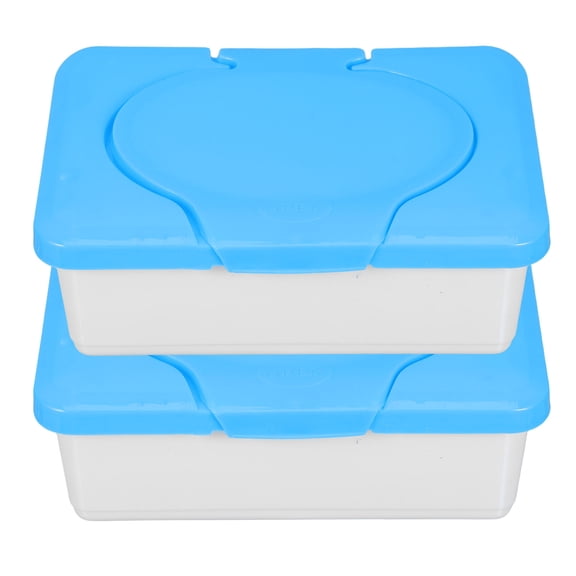 VORCOOL Portable Wipe Holder Baby Wipes Holder Plastic Dustproof Parents Home Use 2 Pcs