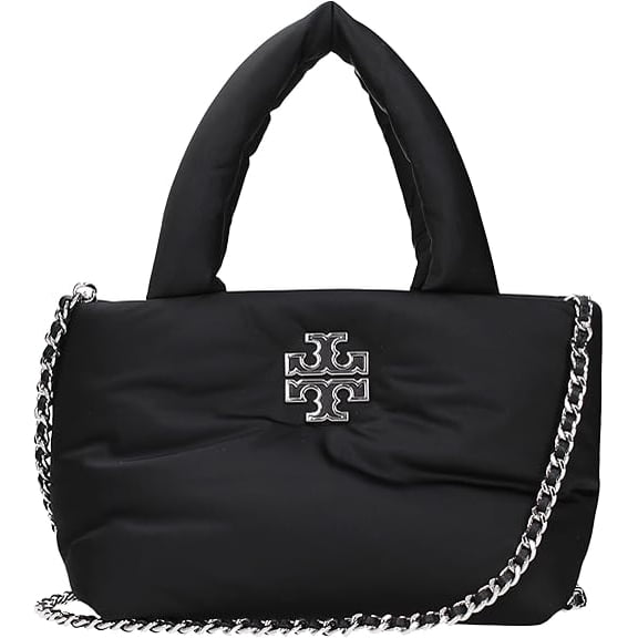 Tory Burch Britten Nylon Puffy Mini Tote (Black)