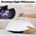 thumbnail image 6 of Sleepwish Kids Bedding Set 4 Pieces Super Soft Unicorn King Comforter Set for Girls, Purple, 6 of 8