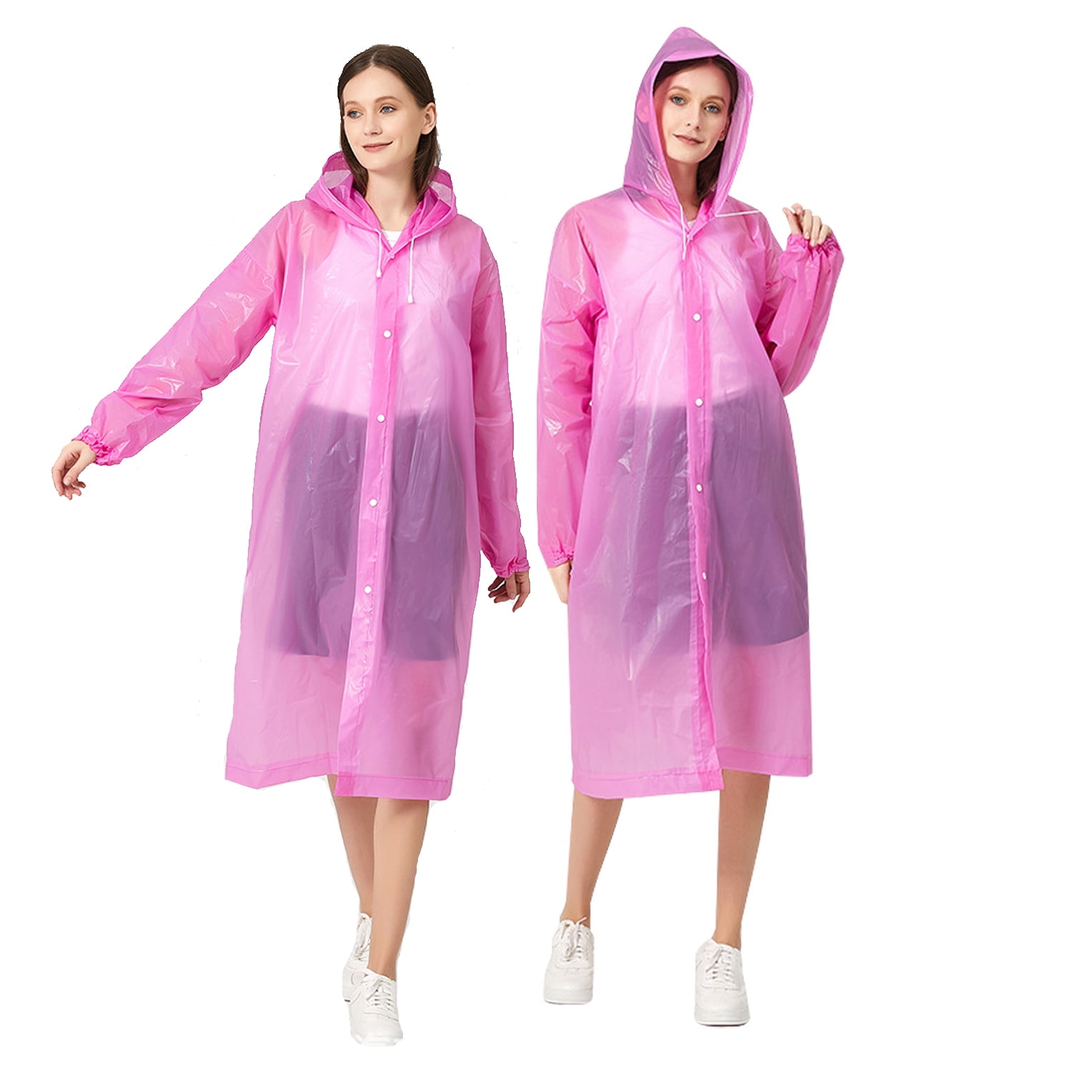 Raincoat Waterproof Rain Coat Poncho Long Rain Jackets Lightweight with ...