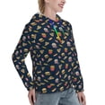 thumbnail image 6 of Wukai Fast Food Print Womens Hoodies Fleece Sweatshirts Long Sleeve Sweaters Pullover Fall Outfits Winter Clothes-Large, 6 of 7