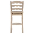 thumbnail image 6 of Linon Marden 30" Ladder Back Bar Stool, Antique Whitewash, 6 of 10