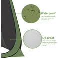 thumbnail image 4 of GVDV Portable Pop up Privacy Tent, Outdoor Camping Bathroom Toilet Shower Tent with Carrying Bag, Green, 4 of 8