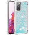 thumbnail image 3 of Compatible with Samsung Galaxy S20 FE Case Glitter Liquid Cute Clear Phone Case Floating Quicksand Shockproof Protective Bumper Silicone Soft TPU Case for Samsung Galaxy S20 FE Star Blue YB, 3 of 12