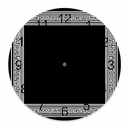 Wall Clock Black Key Pattern Clocks PVC Silent Non Ticking Battery Operated Decorative Geometric photo Wall Clock Black Key Pattern Clocks PVC Silent Non Ticking Battery Operated Decorative Geometric