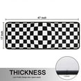 thumbnail image 5 of Kitchen Rugs Sets Of 2,Black and White Checkered Pattern Anti Fatigue Kitchen Mat Rugs Non Slip Washable,Decorative Kitchen Floor Mats for Kitchen,Sink,Laundry,17"x47"+17"x47", 5 of 5