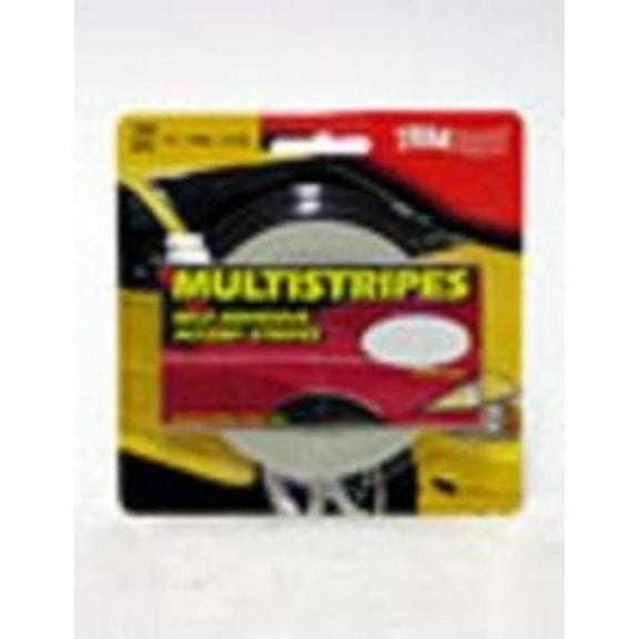 Trimbrite T0414 Pinstripe Tape 5/16" Multistripe Charcoal Metallic 36 Foot L