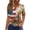 Red, variant on Women's 250th Anniversary USA Shirt Patriotic Flag Print V-Neck Button Short Sleeve T-Shirts