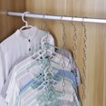 thumbnail image 3 of Cadenas para colgar ahorradoras de espacio de 50 cm, organizador de perchas de acero inoxidable para armario, cadenas mágicas para el hogar y la oficina (4 piezas), 3 of 4