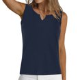 thumbnail image 4 of aidice Cotton Tank Top for Women Fitted Sleeveless Breathable Tanks Solid Color Summer Casual Top, 4 of 7