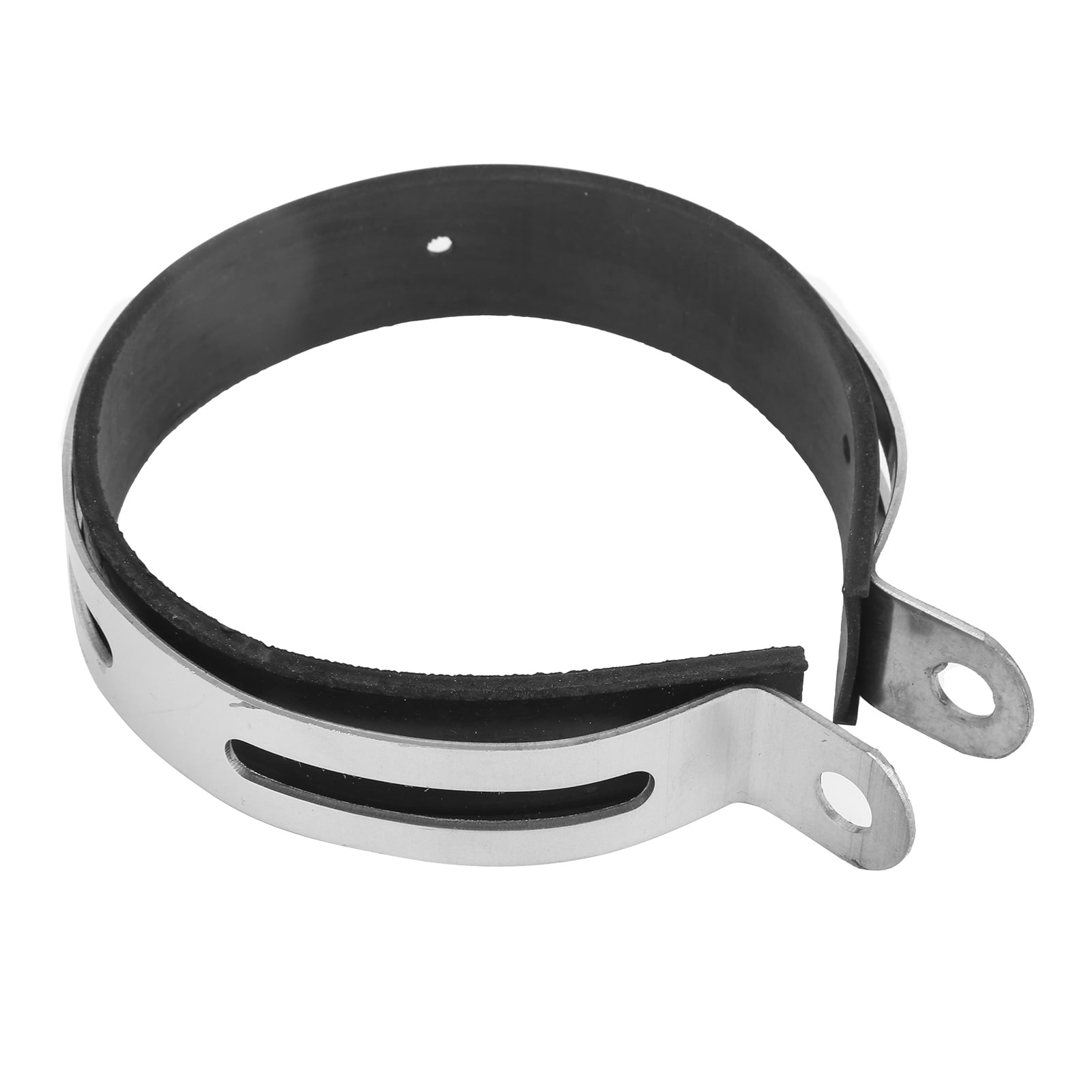 Soporte Colgador De Escape Ovalado De Acero Inoxidable Con Cerámica Negra Para Moto, Marca Fuel Exhausts