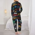 thumbnail image 5 of Bingfone Womens Pajama Sets Basketball Print,Long Sleeve Loungewear Pajamas Set-Medium, 5 of 9