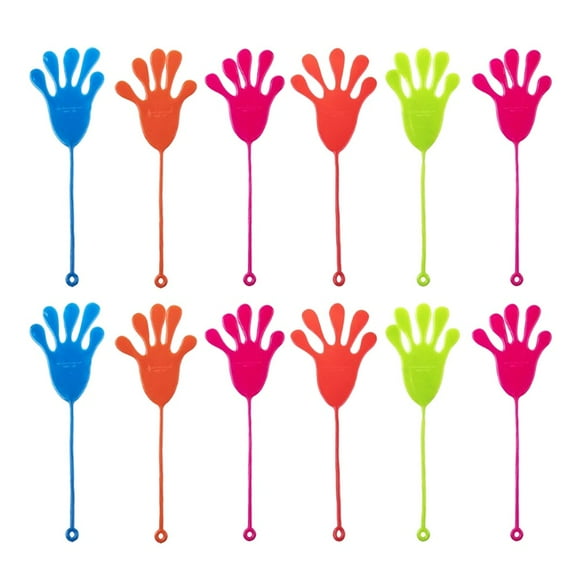 LEEYNEER Sticky Toys Hands Party Favors Stretchy Fingers Child 12 Pcs Elasticity Nostalgia Plastic Childrens Kids Telescopic