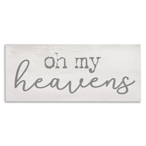 Stupell Industries Traditional Oh My Heavens Expression Southern Charm Typography Canvas Art, 24 x 10, by Lil' Rue