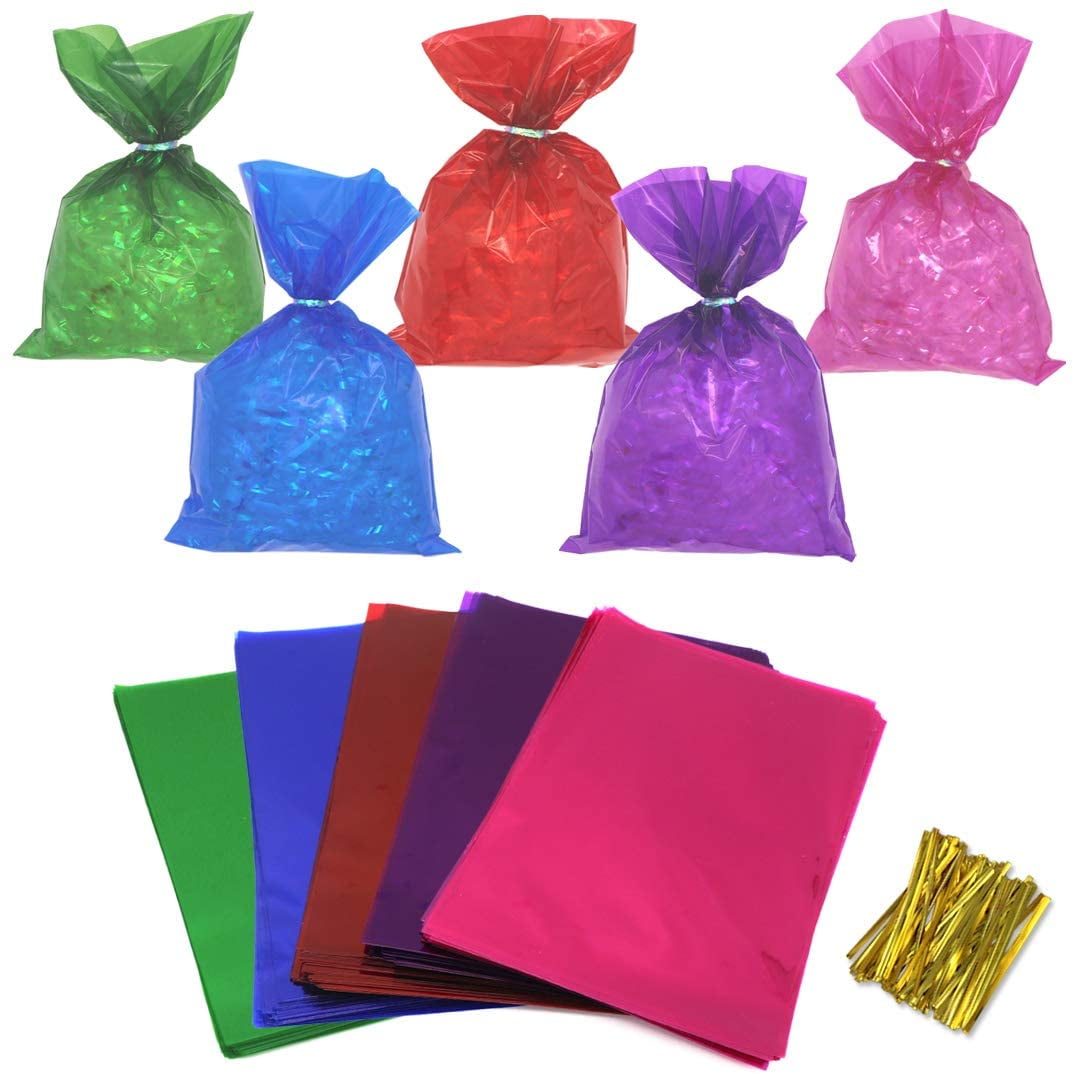 DotsRed Cellophane Printed Bags 100 bags