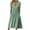 #7-Green, variant on Pntutb Womens Clearance,Women's Summer Print Causal V-Neck Button Short Sleeve Vacation Pockets Dress Rollback