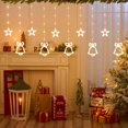 thumbnail image 1 of Christmas Window Curtain Lights, String Lights USB Powered Remote Timer Function Curtain Lights for Christmas New Year Indoor Outdoor Window Decoration, 1 of 5