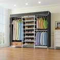 thumbnail image 4 of VIPEK S3C Heavy Duty Portable Closet, Adjustable Shoe Rack Wire Shelf, Custom White Rack with Black Cover, 4 of 7