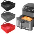 thumbnail image 2 of Folding Rectangle High Temperature Resistant Baking Tray with Handles Silicone Pot Air Fryers Oven Cooking Tool Kitchen Accessories, 2 of 7