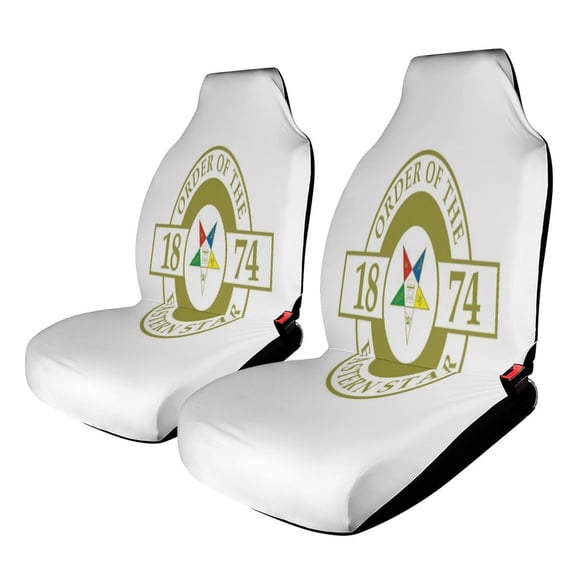 ORDER OF THE EASTERN STAR Car Seat Covers Front Seats Universal Fit for Cars SUV Truck Auto Interior Accessories