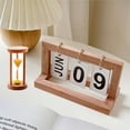 thumbnail image 6 of Dosaele Rustic Style Wooden Perpetual Calendar and Three-minute Hourglass for Home and Office Decor, 6 of 8