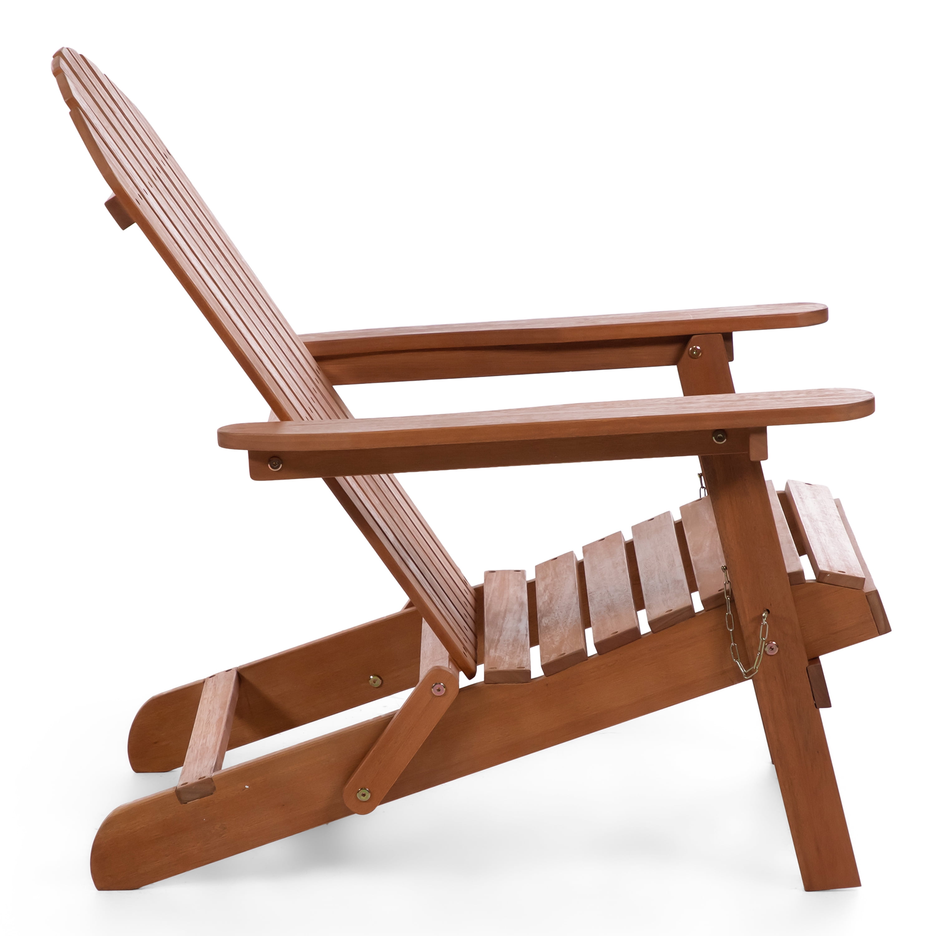 Furniture of America Taylor Wood Foldable Patio Adirondack Chair, Set of 2, Natural