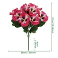 thumbnail image 3 of Zmeidao Artificial Pansy Flowers for Outdoors, Artificial Plants Pansies Plastic Silk Faux Pansy for Indoor Outside Garden Porch Pots Patio Decor, 3 of 9