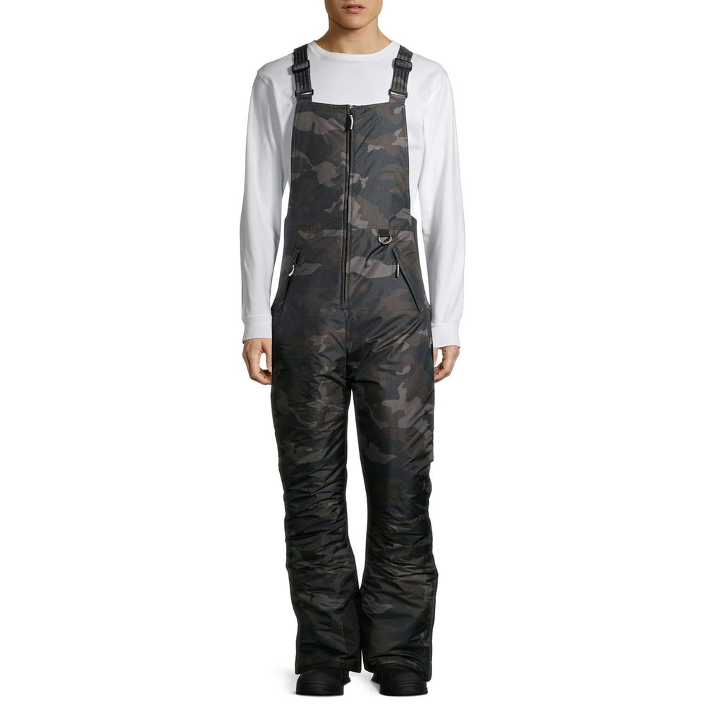 SwissTech Men's Ski/Snowboard Bib Black Camo
