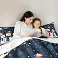 thumbnail image 4 of Castle Fairy Kawaii Xmas Snowman 7-Piece Twin Bedding Sets for Kids Children Boys Girls,Happy New Year Bedding Comforter Set,Merry Christmas Breathable Sheet Sets,Super Cozy Room Decor, 4 of 8