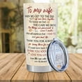 thumbnail image 6 of Gifts for Wife,Anniversary Romantic Valentines Day Gifts for Her Wife from Husband,Birthday Mothers Day Thanksgiving Valentine Gifts for Wife, Ideas Stainless Steel Tumbler Wife Gifts, 20oz, 6 of 6