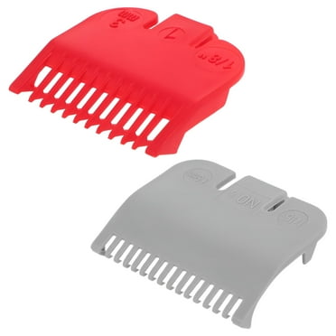 EXLEAF 2026 New 2Pcs Clipper Guards Attachments Professional Hair Guides Plastic Combs Convenient Clipper Guards for Home, Salon, Barber, Haircuts, Styling