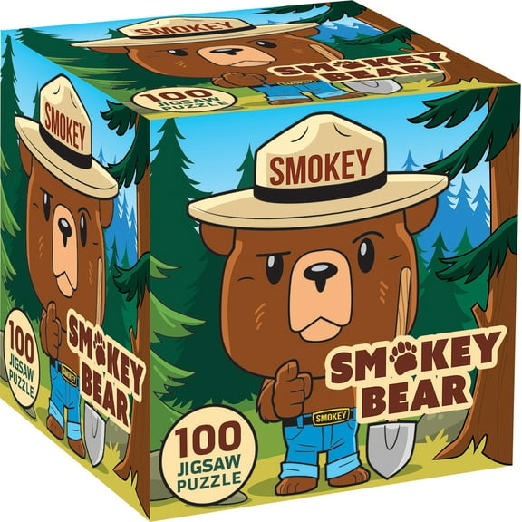 MasterPieces 100 Piece Jigsaw Puzzle - Smokey Bear - 10"x10"