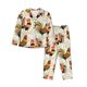 thumbnail image 1 of Fotbe Colorful Roosters Conjunto de Pijama de Manga Larga para Mujer con Estampado, Ropa de Dormir de 2 Piezas, Conjunto de Casa Suave y Cómodo con Bolsillos-X-Large, 1 of 7