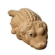 thumbnail image 1 of Estatua de cocodrilo hecha a mano, pequeña mascota de té, adorno, figura de cocodrilo en miniatura Marrón, 1 of 9